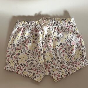 Colored organics Floral Print baby Shorts